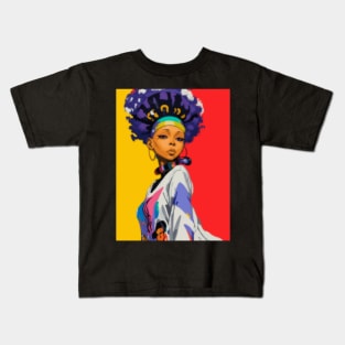 Erykah Badu pop art Kids T-Shirt